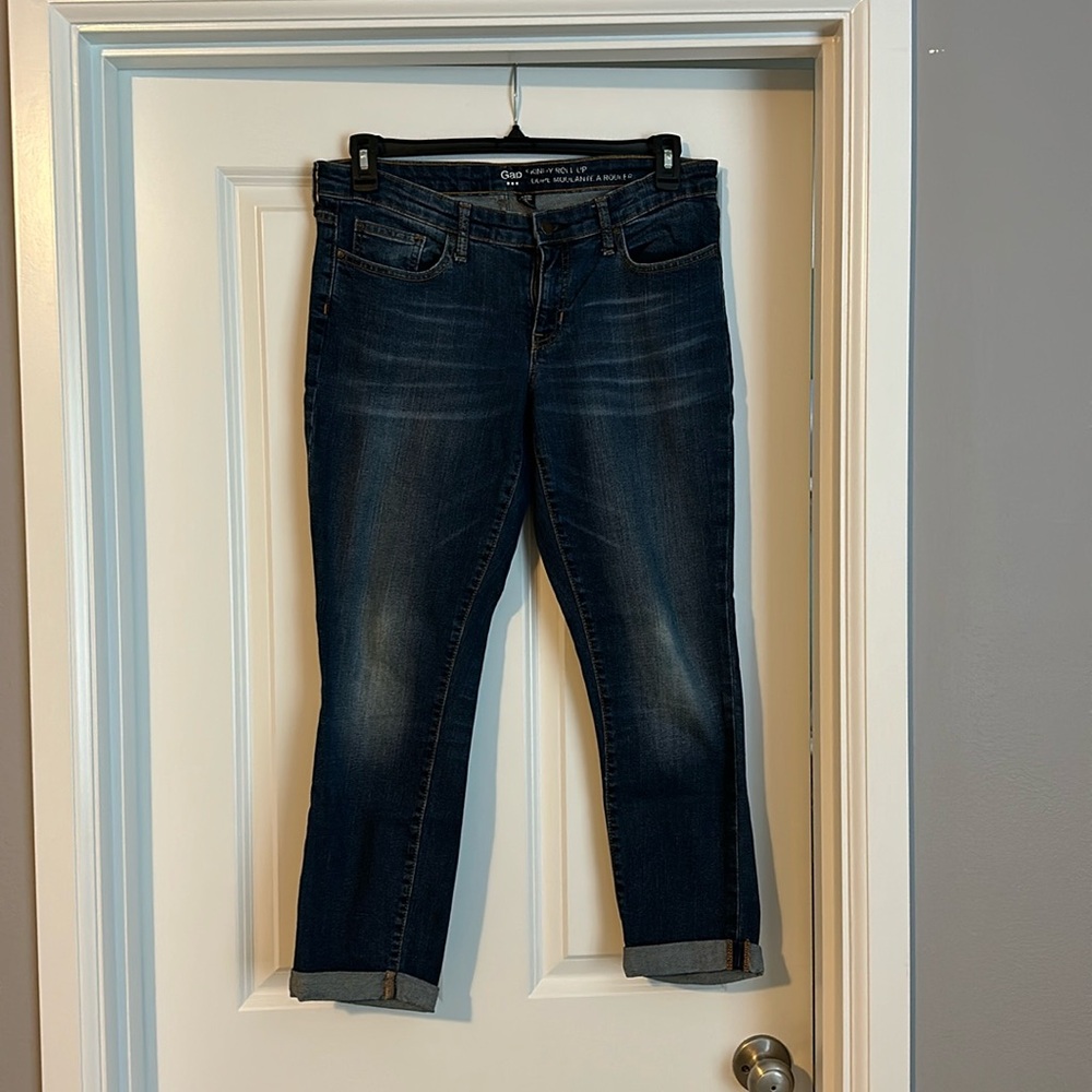 Gap skinny roll up jeans, size 10 regular.